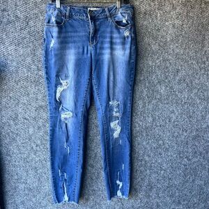 EST. 1946 Denim Distressed Skinny Jeans – Size 12